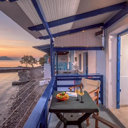 Blue Traditional Boathouse In
